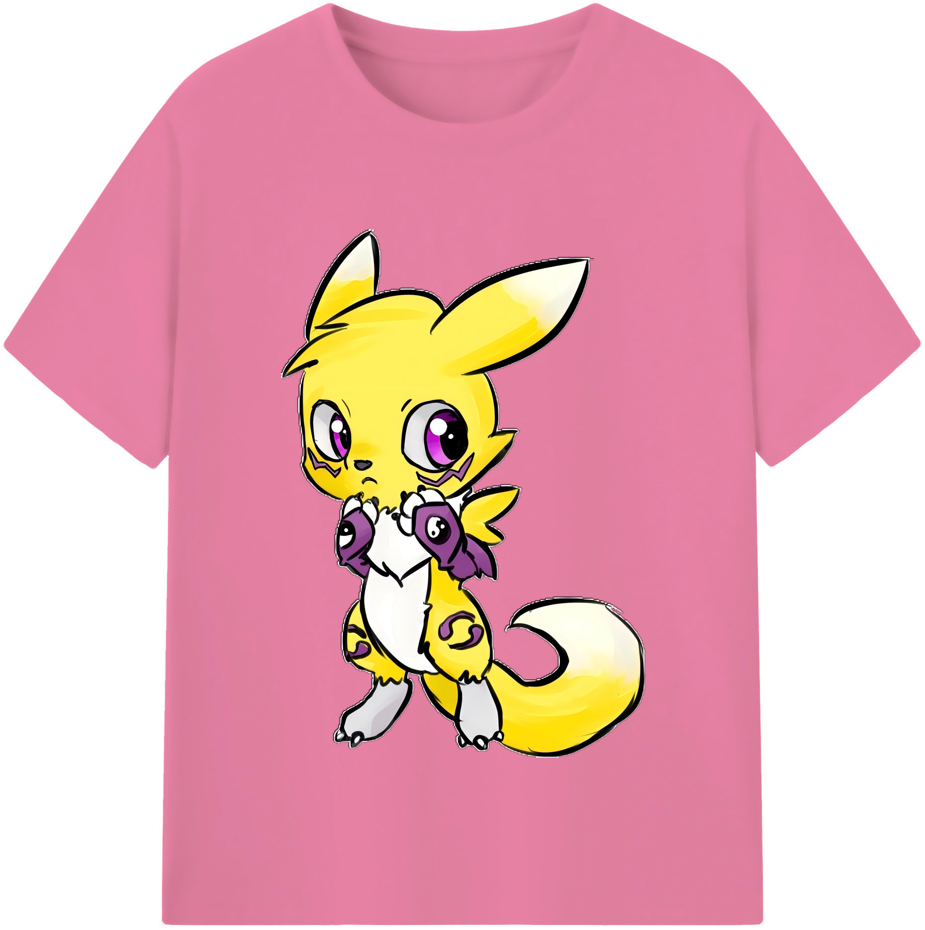 （画像用） Digimon デジタルモンスター/デジモン 綿100％半袖Tシャツ（フロントプリント）